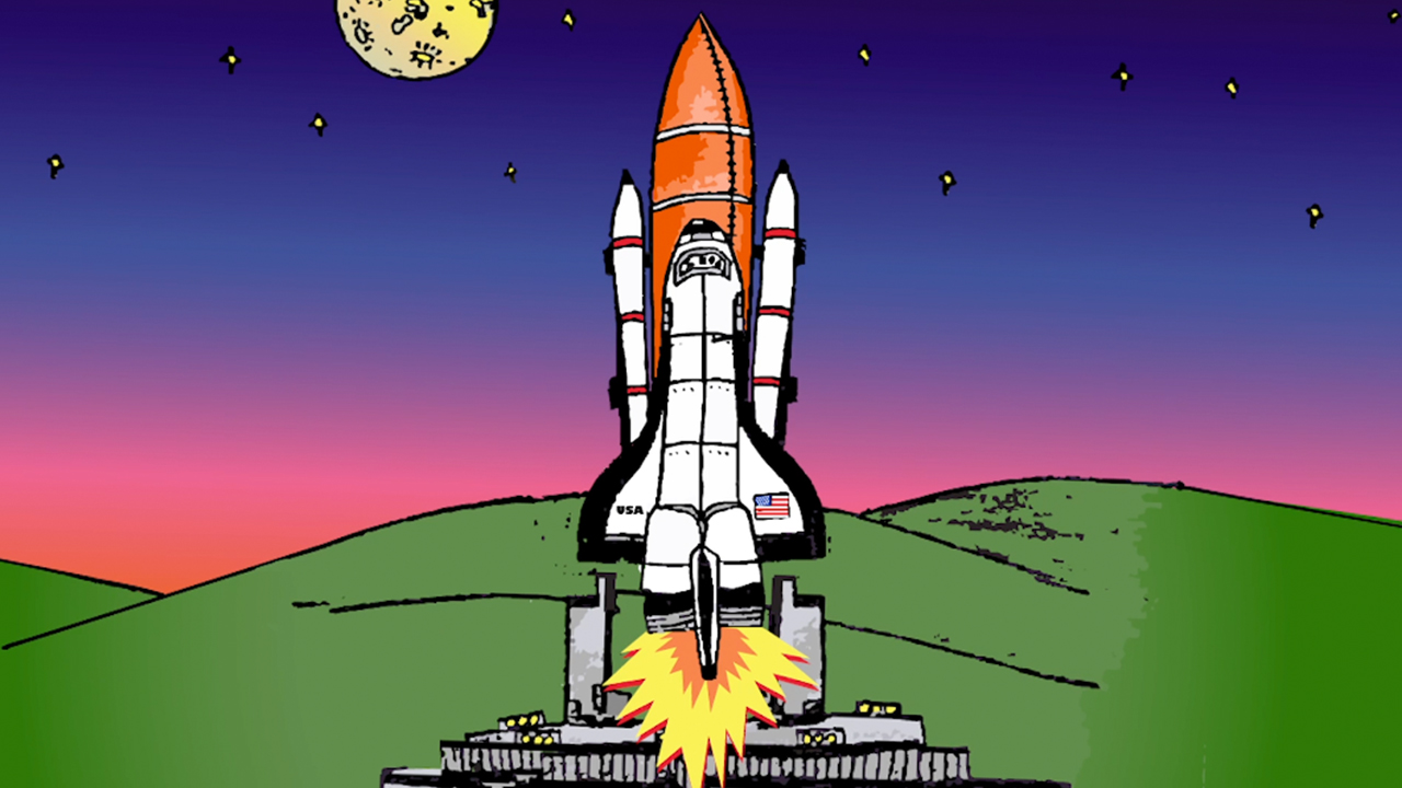 How to Animate a Space Shuttle Art Tutorial